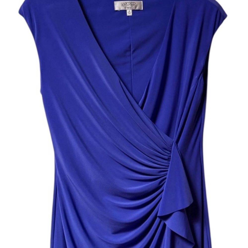Kasper ~ Women’s ~ Dress ~ Size 8 ~ Purple ~ Medium ~ Elegant ~ Draped